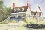 Harriton House from Below Wall