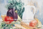 White Pitcher with Vegetables